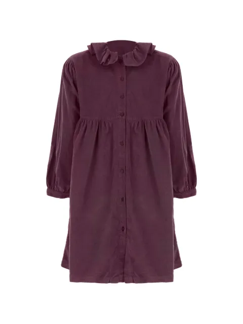 Babe And Tess ruffled-collar corduroy dress