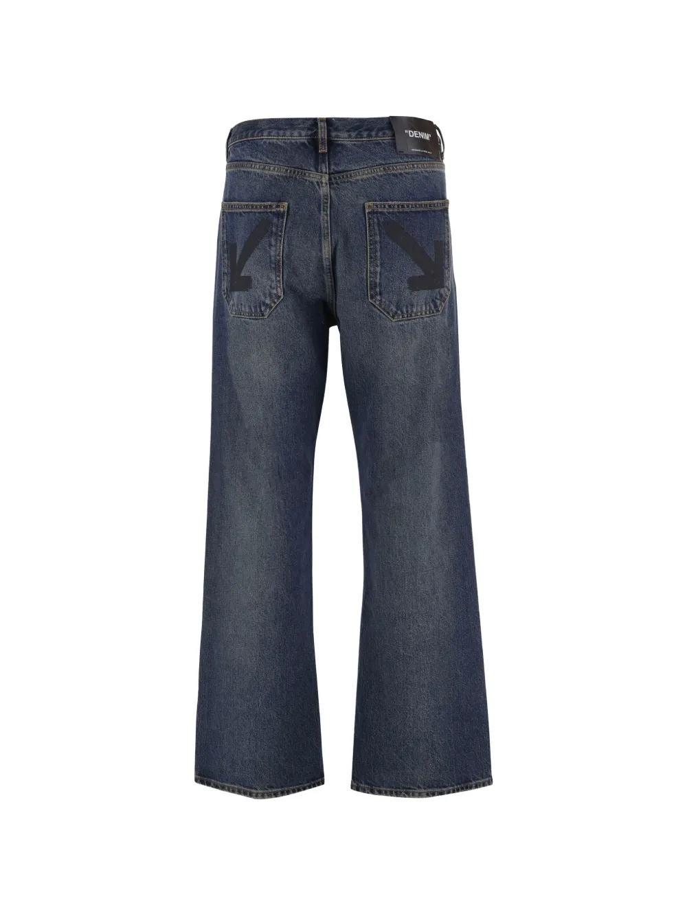 Off-White Jeans met pijlprint Blauw