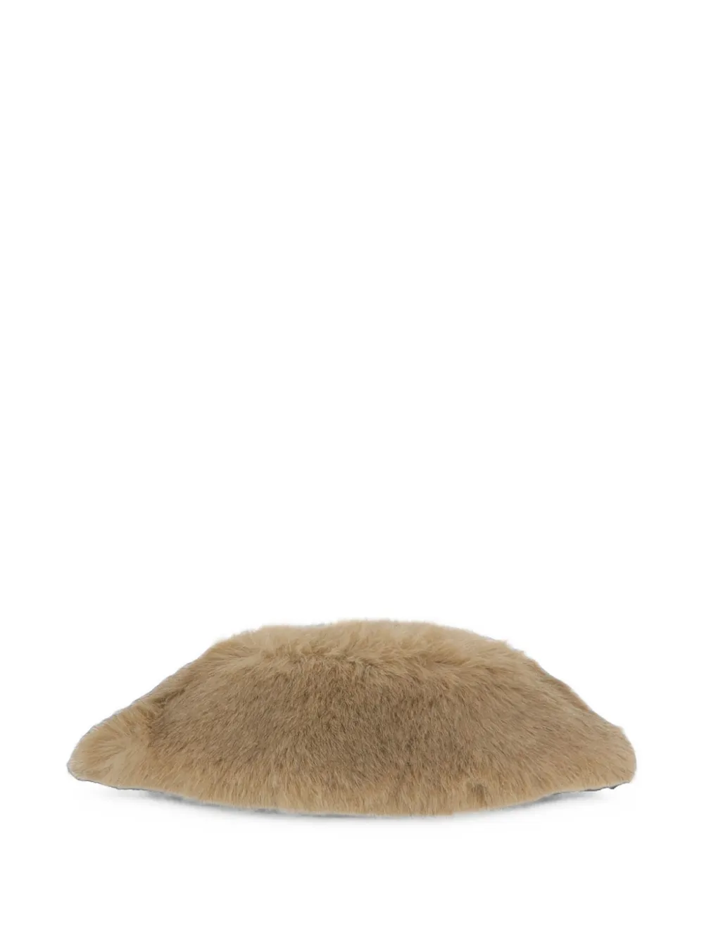 By Malene Birger Cowie faux-fur tie-fastening scarf Beige