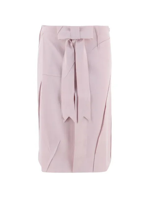 ALAINPAUL bow-detail midi skirt