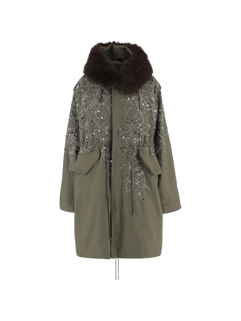 Stella McCartney sequin-embellished parka