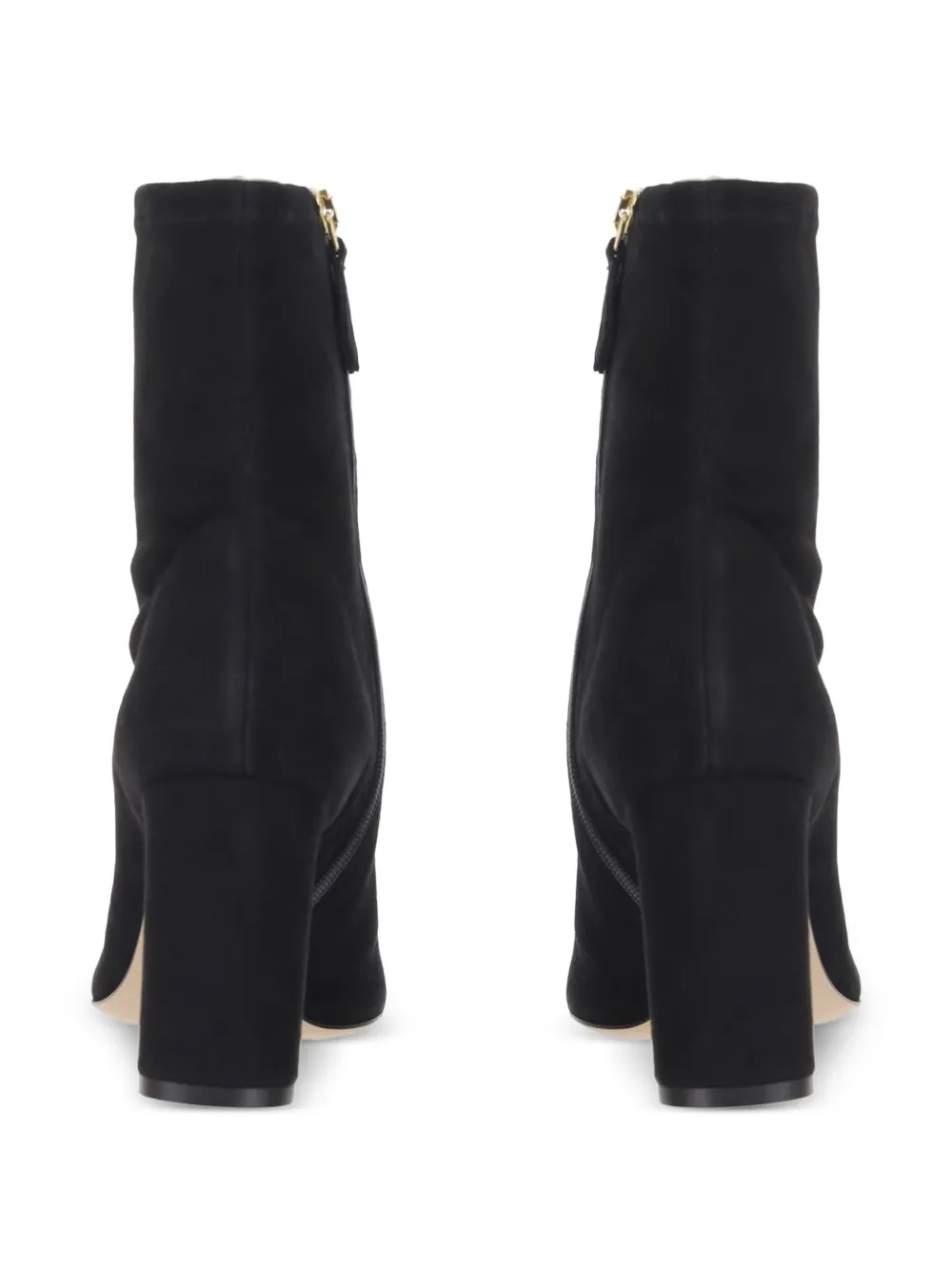 Arteana Marcella suede pointed-toe ankle boots Zwart