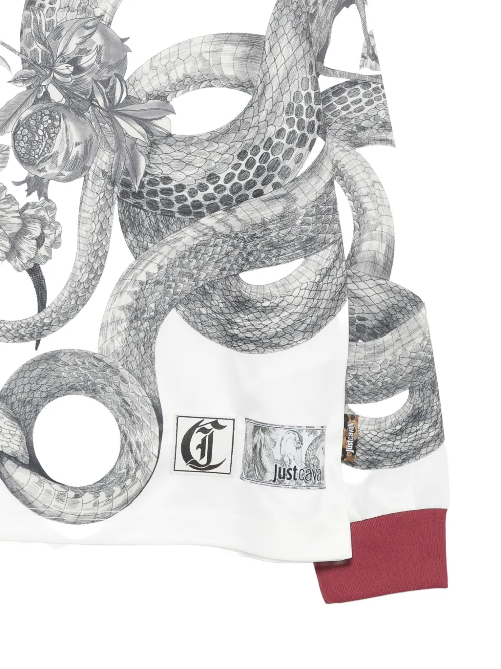Just Cavalli T-shirt met print Wit