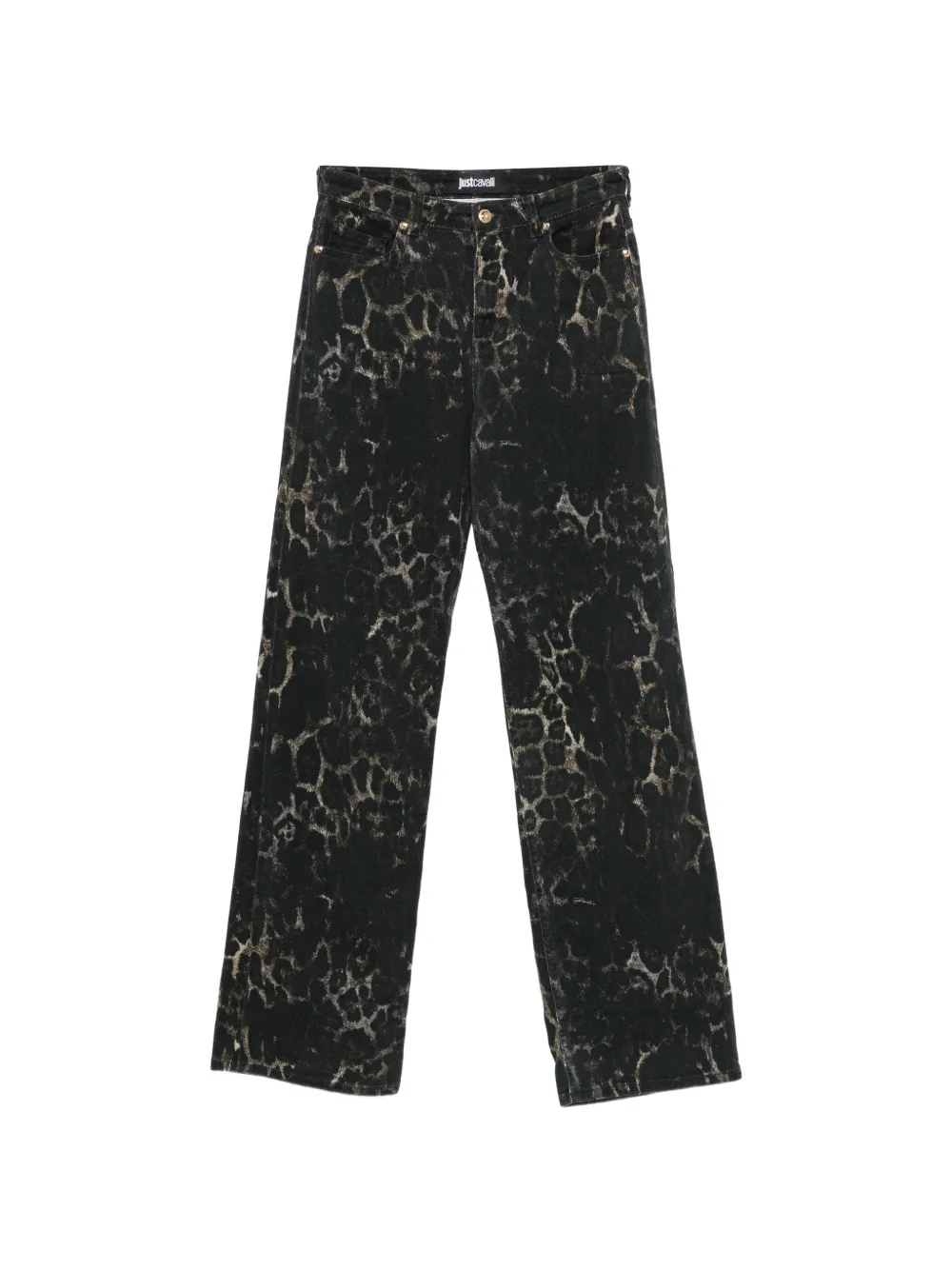 Just Cavalli animal-print jeans - Nero