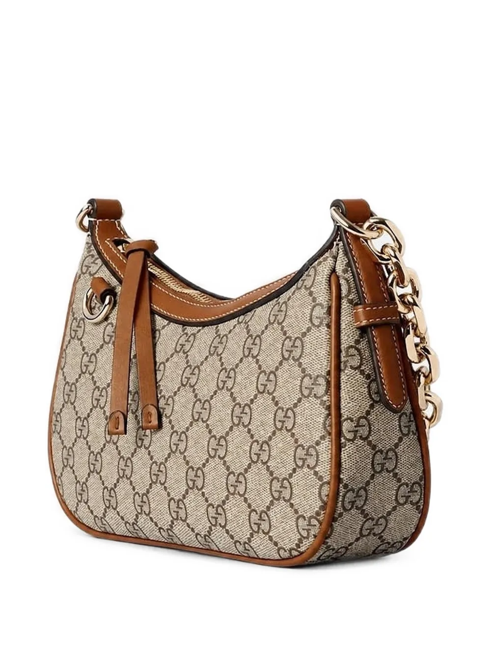 Gucci GG Emblem monogram-print shoulder bag Beige
