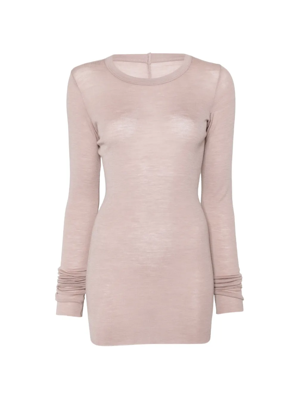 Rick Owens Geribbeld T-shirt Roze