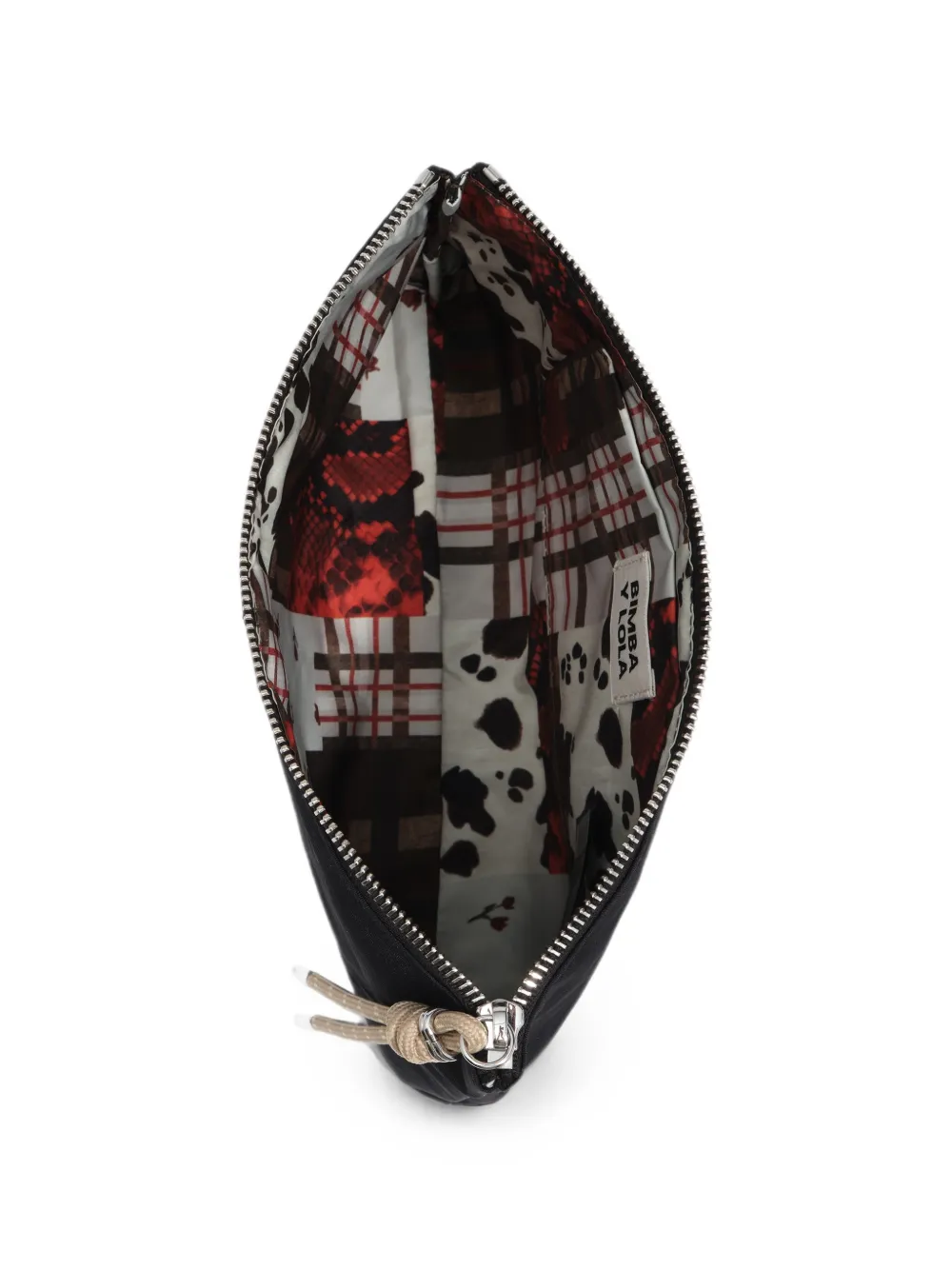BIMBA Y LOLA Medium Mocha nylon make-up tas Zwart