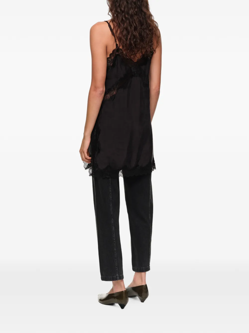 BIMBA Y LOLA Straight cropped denim broek op enkellengte Zwart