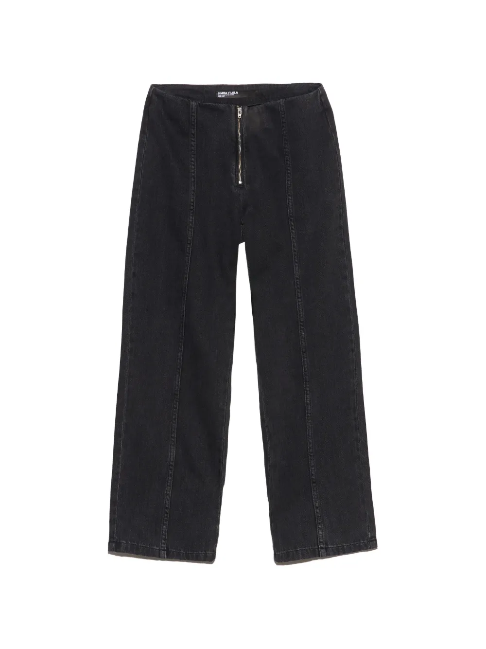 BIMBA Y LOLA jean droit crop noir à coupe mi-longue BIMBA Y LOLA jean droit crop noir à coupe mi-longue