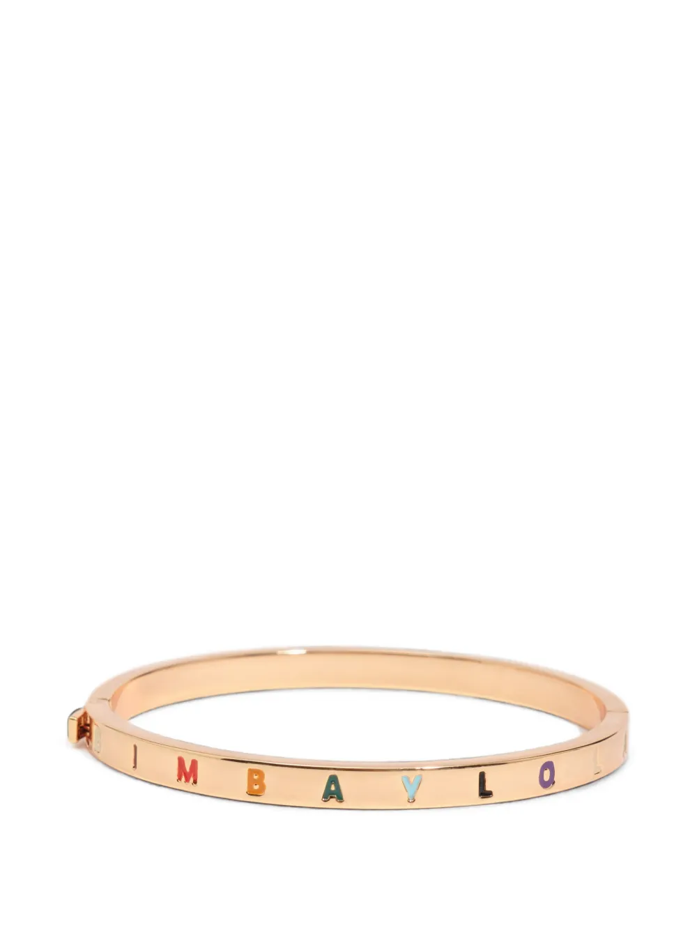 BIMBA Y LOLA rigid bracelet with multicolored logo - Oro