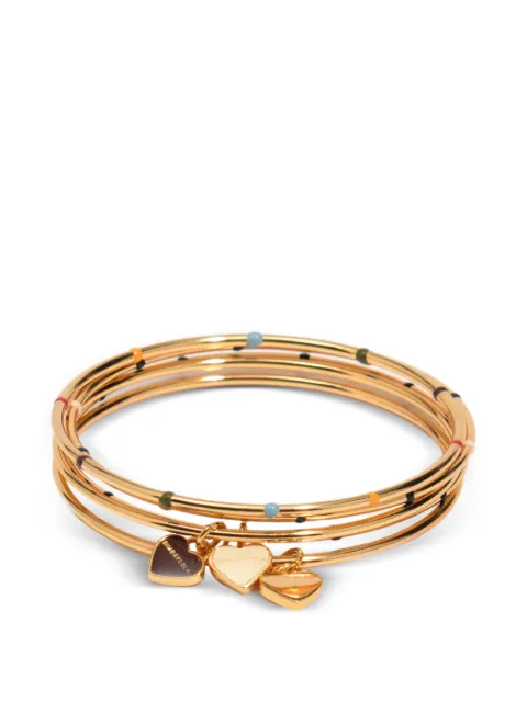 BIMBA Y LOLA heart charm bangles
