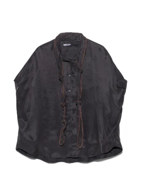 BIMBA Y LOLA ノットネック ケープシャツ