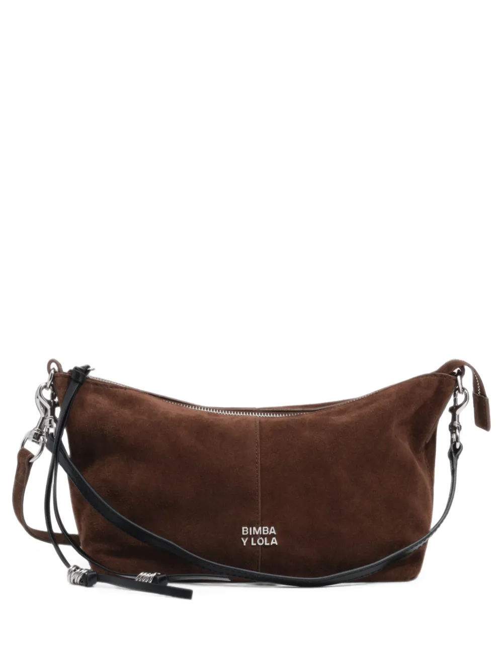 BIMBA Y LOLA Borsa Madrid media in pelle scamosciata - Marrone