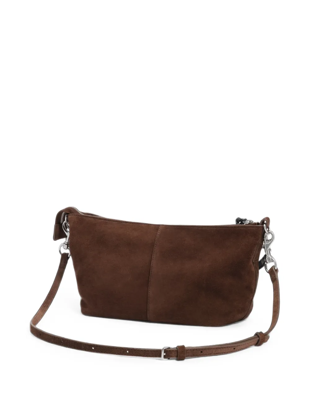 BIMBA Y LOLA Medium Coffee Madrid suède tas Bruin