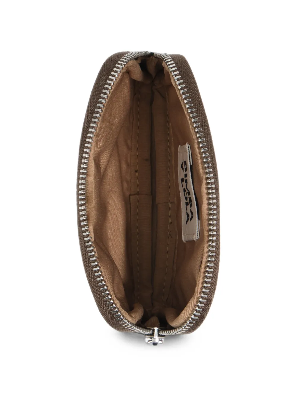 BIMBA Y LOLA Portemonnee met gecoate Hunter Green tartan-ruit Bruin