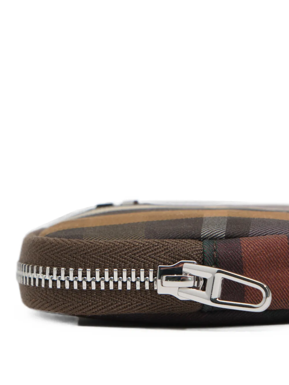BIMBA Y LOLA Portemonnee met gecoate Hunter Green tartan-ruit Bruin