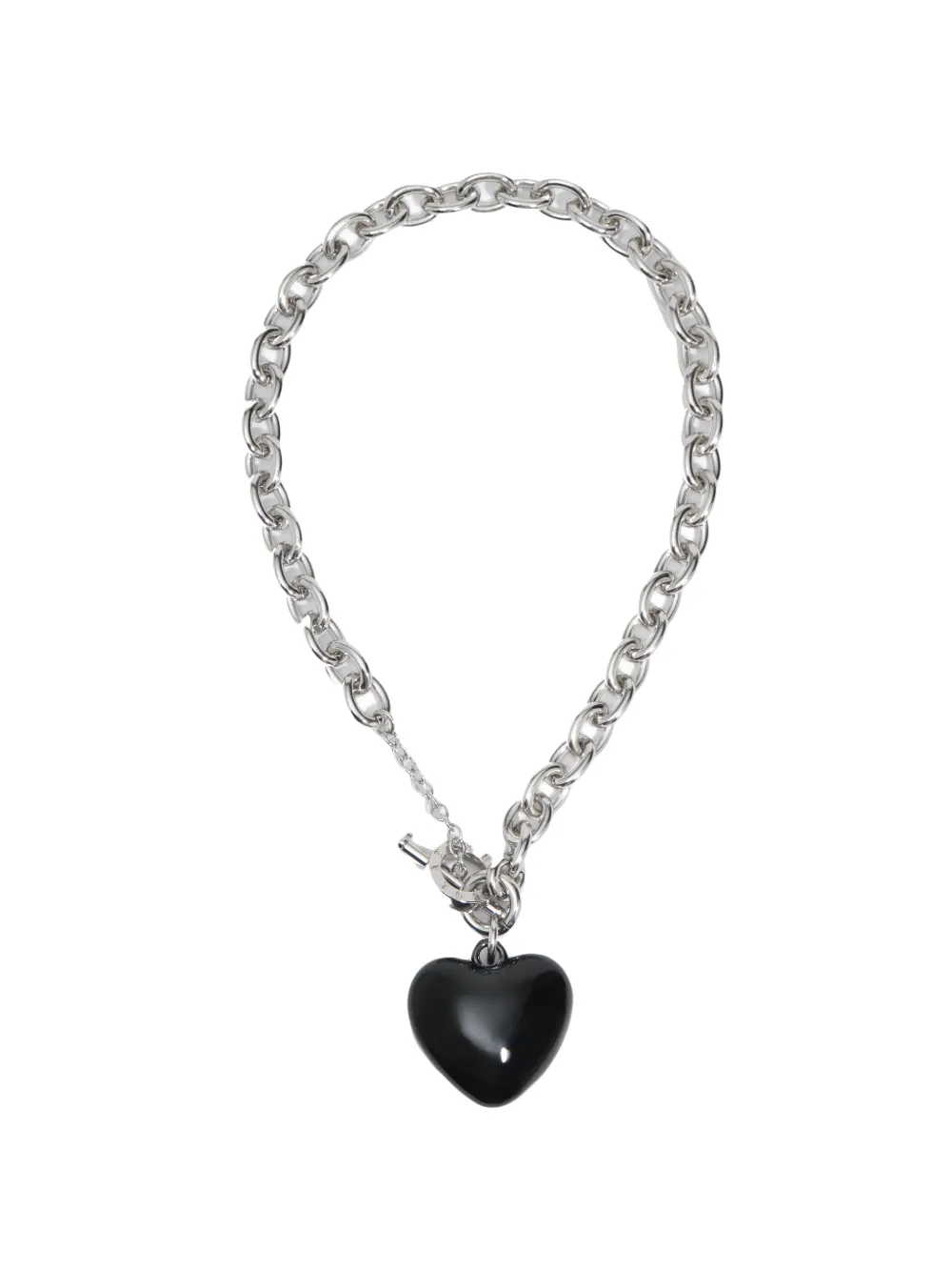 BIMBA Y LOLA black heart chain necklace