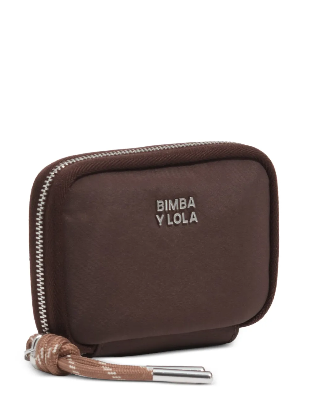 BIMBA Y LOLA small mocha nylon purse - Marrone
