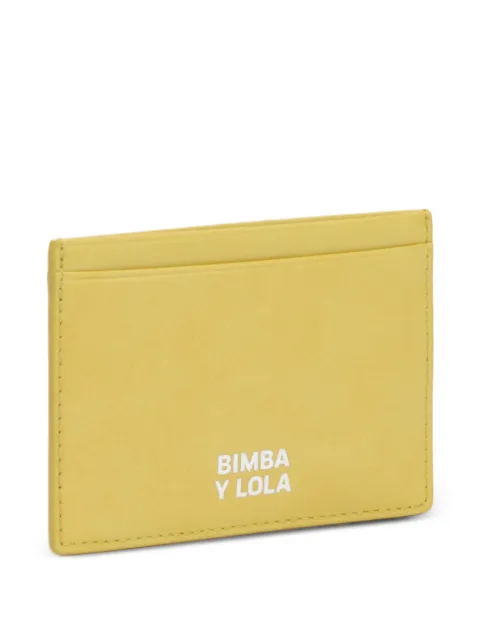 BIMBA Y LOLA lemon leather card holder