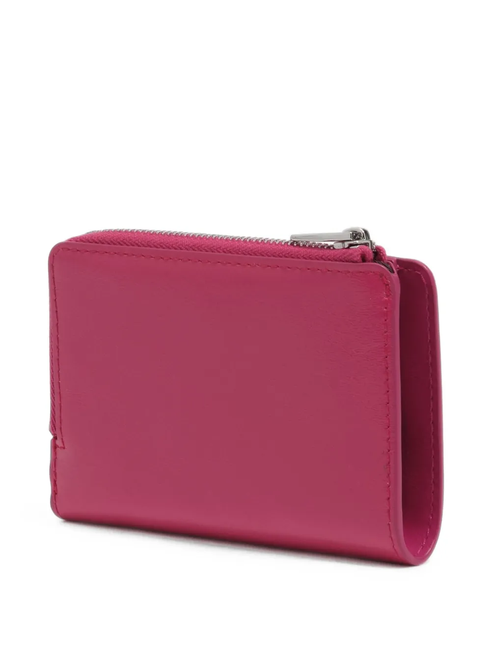 BIMBA Y LOLA Fuchsia compacte leren portemonnee Roze