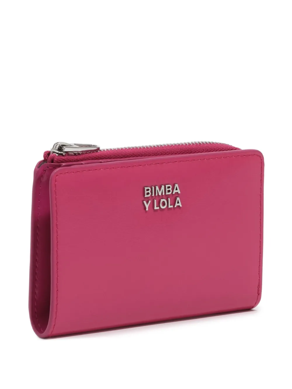 BIMBA Y LOLA Portamonete compatto in pelle fucsia - Rosa
