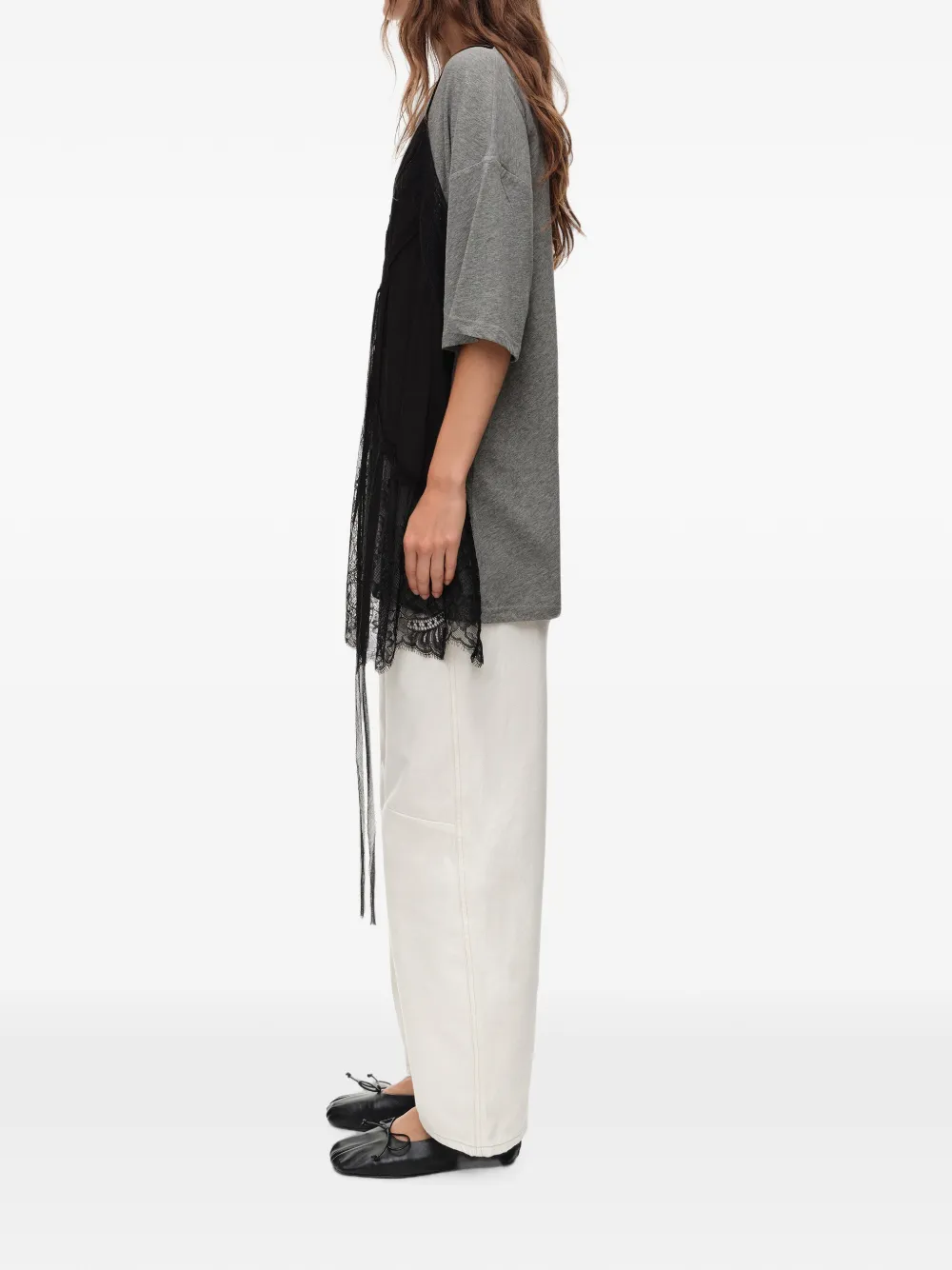 BIMBA Y LOLA Gemêleerd T-shirt Zwart