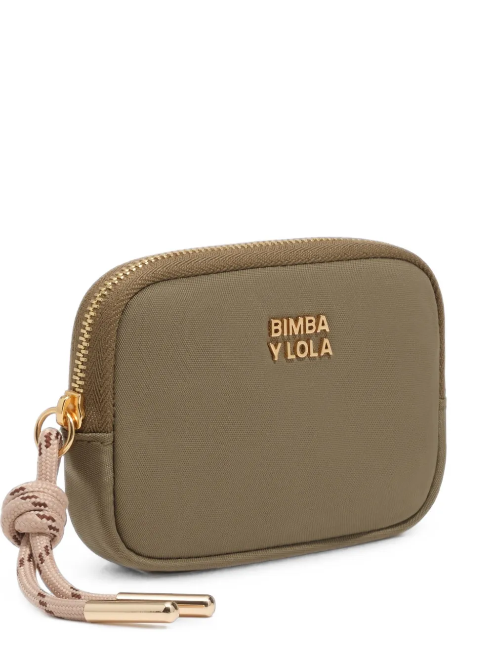 BIMBA Y LOLA olive nylon coin purse - Verde