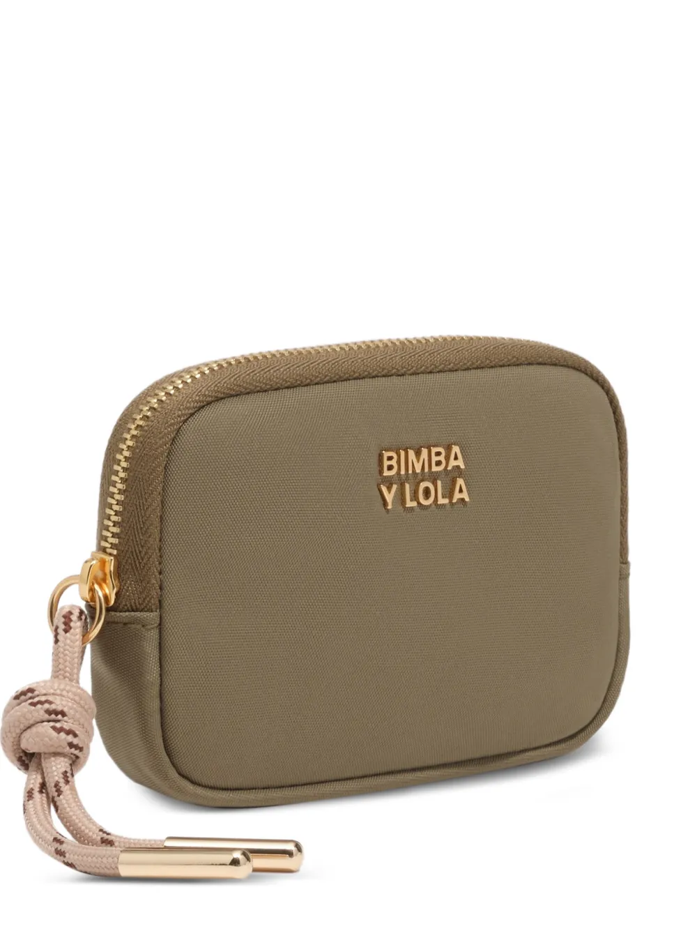 BIMBA Y LOLA olive nylon coin purse - Verde