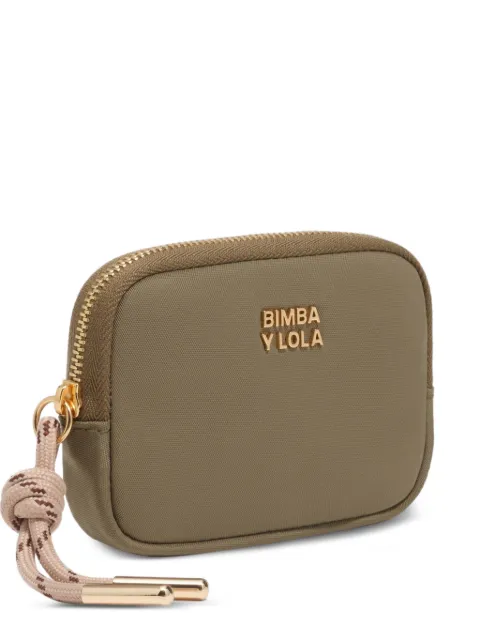 BIMBA Y LOLA olive nylon coin purse
