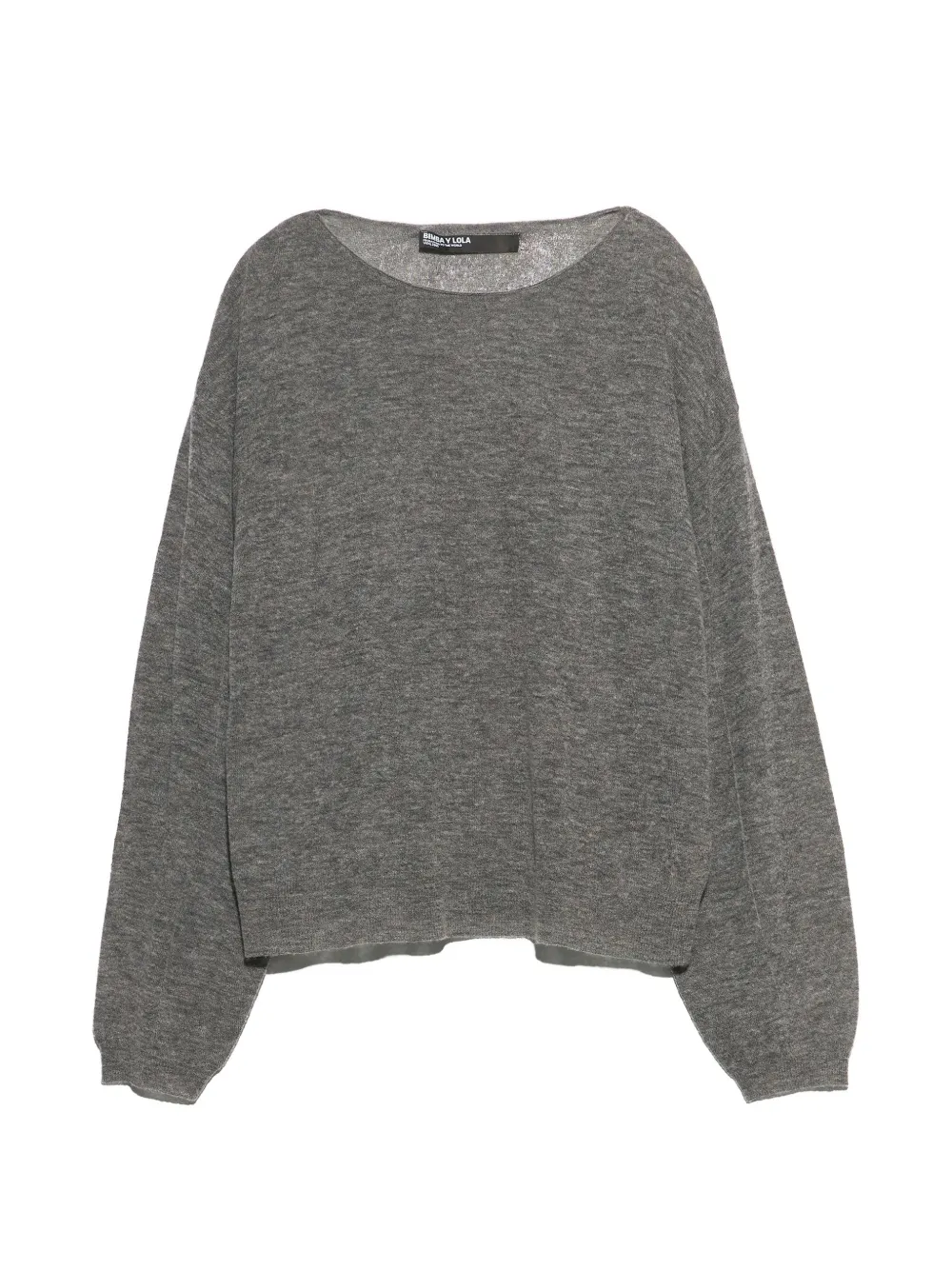BIMBA Y LOLA dark grey melange wool sweater