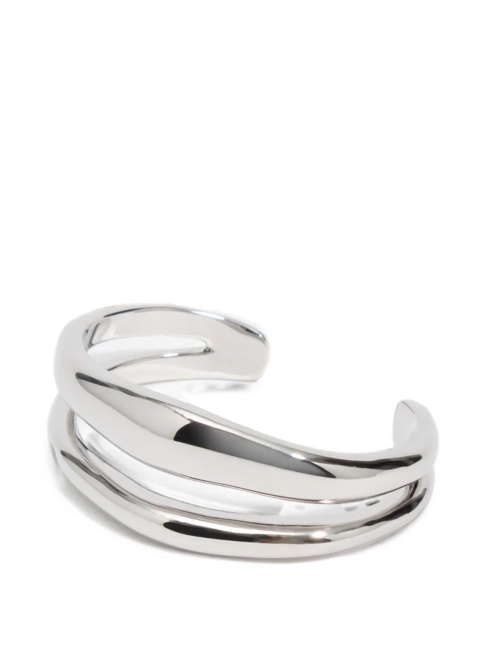 BIMBA Y LOLA silver-tone metal bracelet with irregular bands - Argento