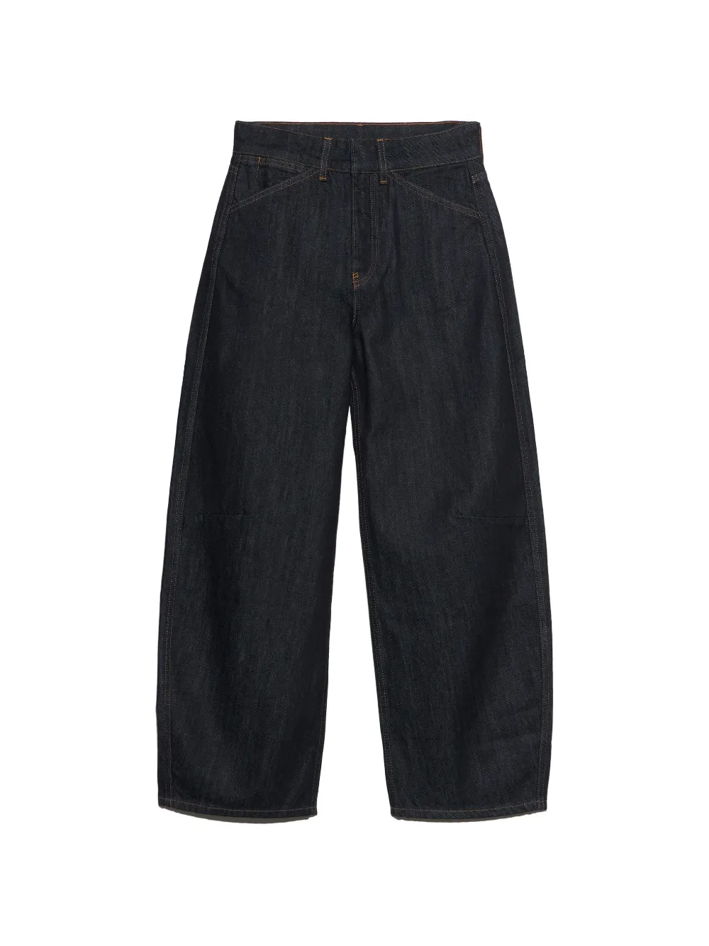 BIMBA Y LOLA barrel - indigo denim 5-pocket trousers - Blu