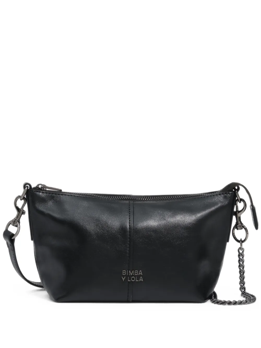 BIMBA Y LOLA Borsa Madrid piccola in pelle - Nero