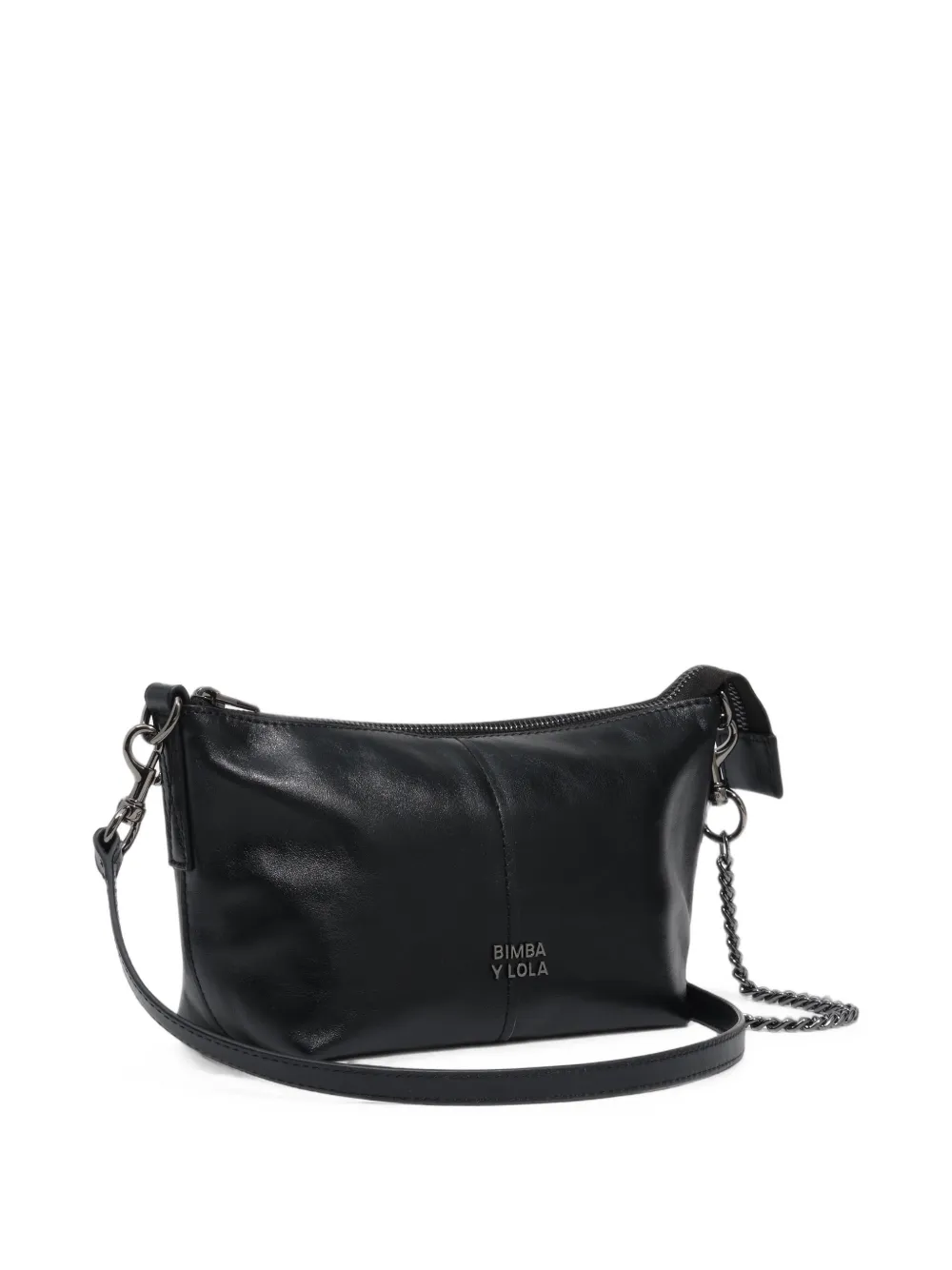 BIMBA Y LOLA Kleine Madrid leren tas Zwart