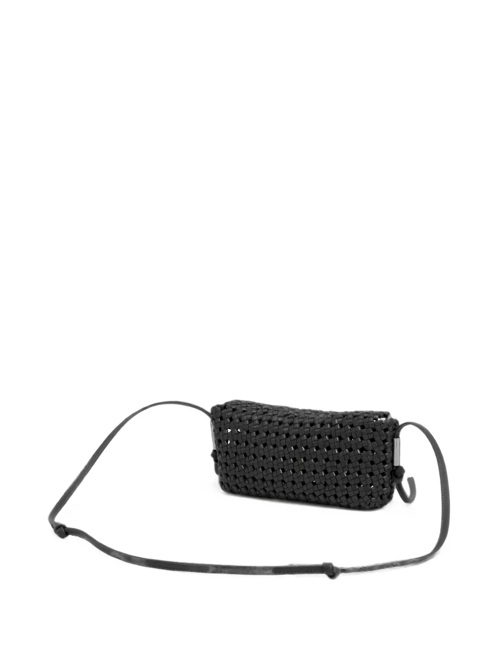 BIMBA Y LOLA Mini-crossbodytas van gevlochten leer Zwart