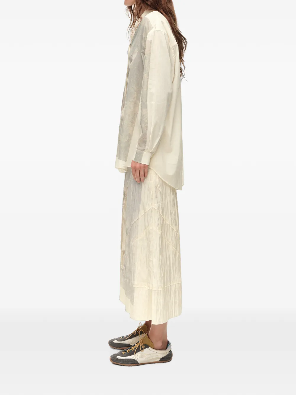 BIMBA Y LOLA camel Chihuahua A-line skirt Beige