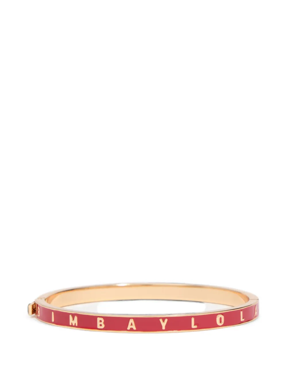 BIMBA Y LOLA red rigid logo bracelet - Oro