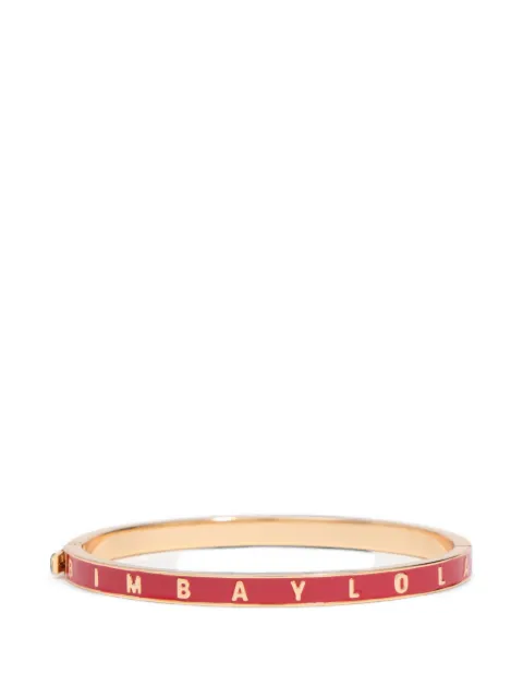 BIMBA Y LOLA red rigid logo bracelet