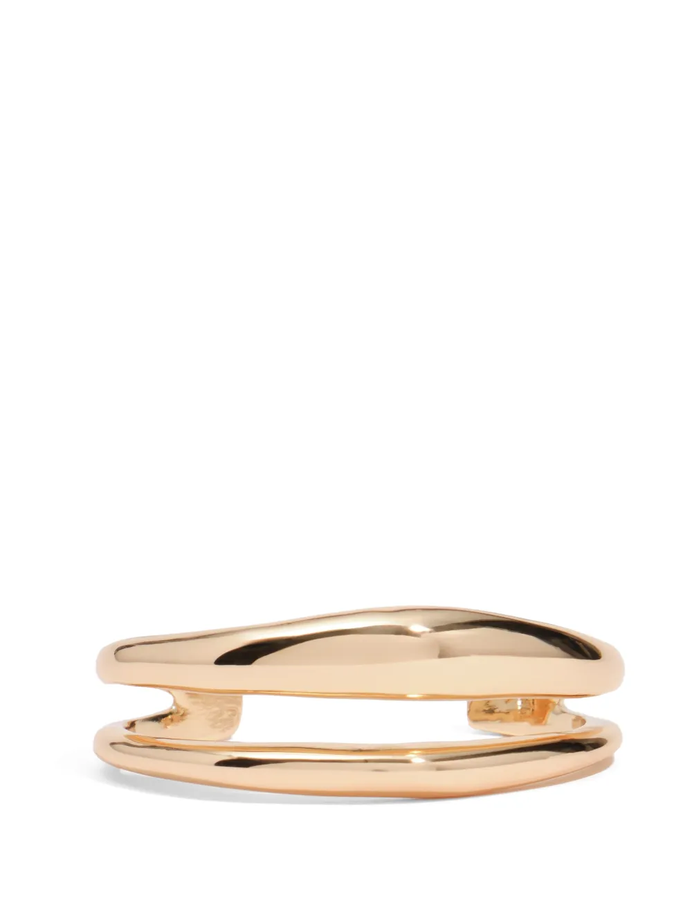 BIMBA Y LOLA gold-tone metal bracelet with irregular bands - Oro