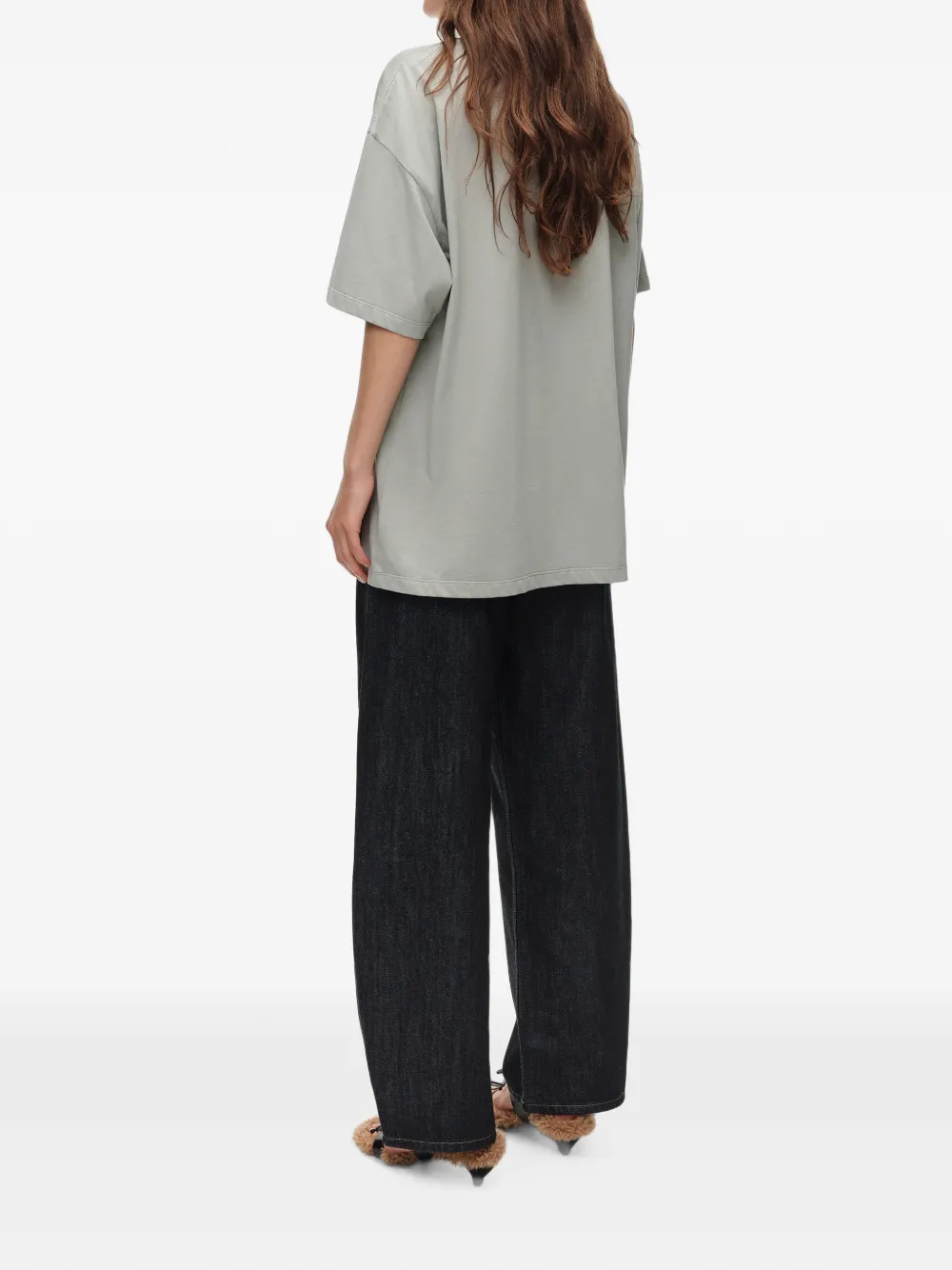 BIMBA Y LOLA Fábula T-shirt met logo Grijs