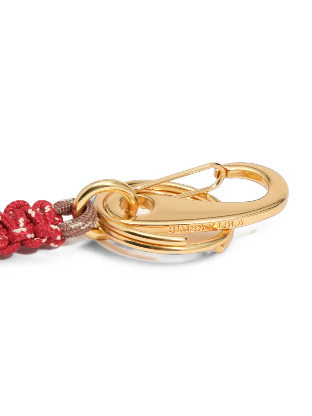 BIMBA Y LOLA Sleutelhanger met gouden hart en logo