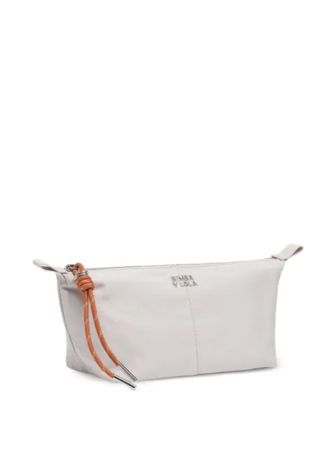 BIMBA Y LOLA medium sand nylon Trapecio make-up case