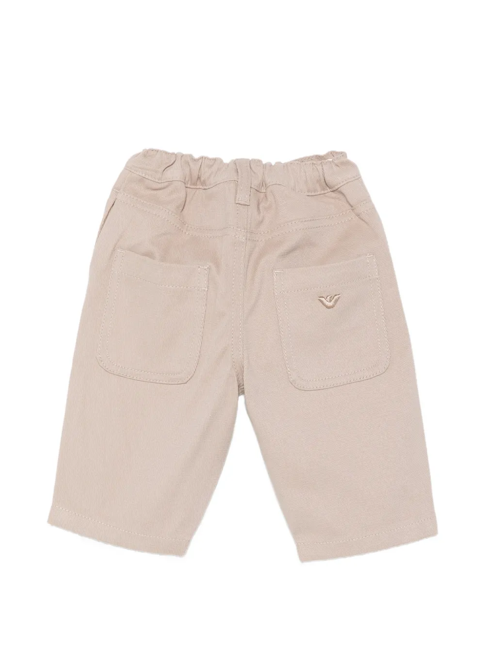Emporio Armani Kids Jeans met elastische taille Beige