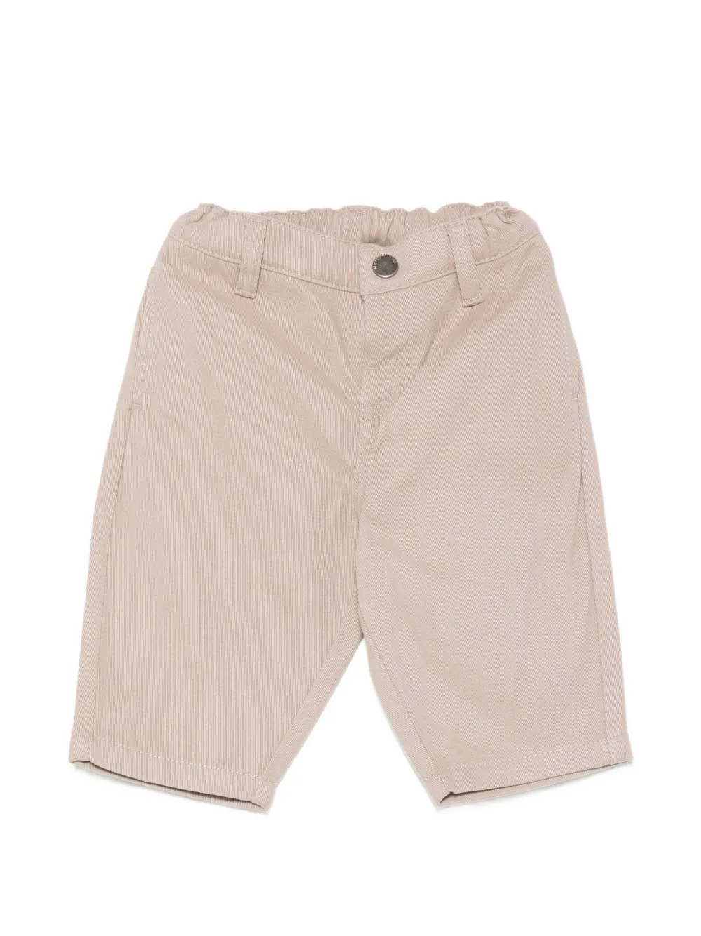 Emporio Armani Kids logo-embroidered elasticated-waist trousers - Toni neutri
