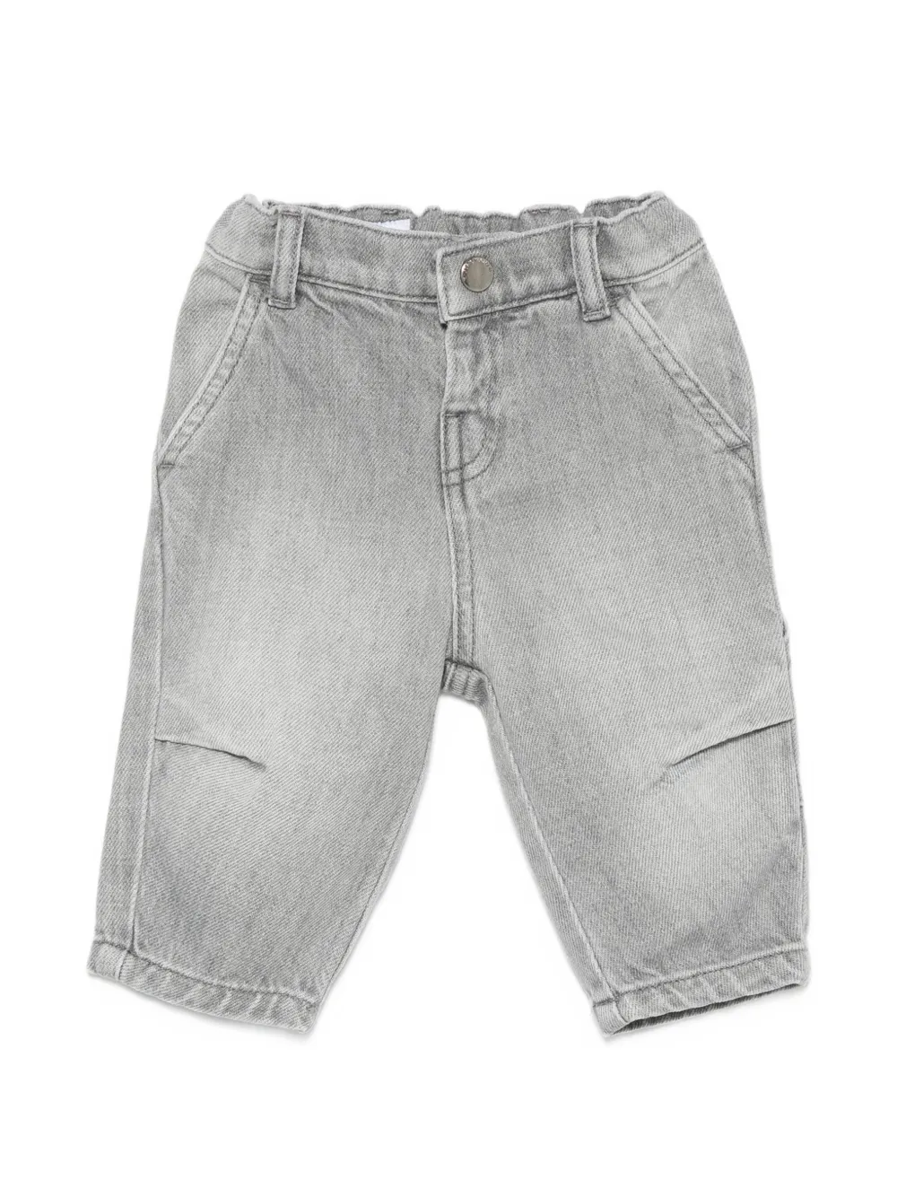 Emporio Armani Kids elasticated-waistband jeans - Grigio