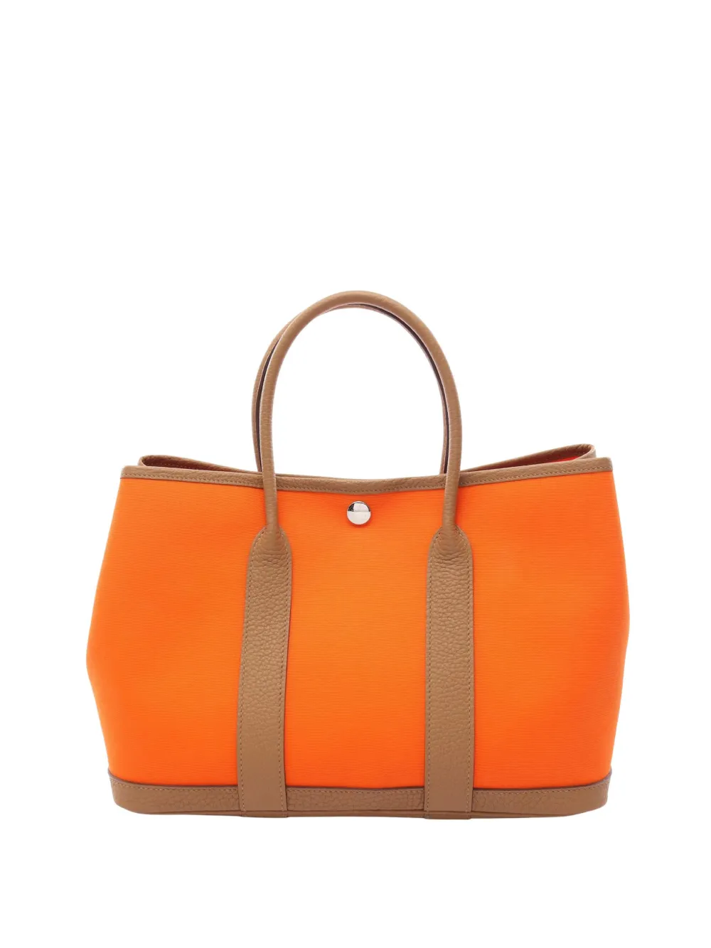 Hermès Pre-Owned Borsa tote Garden Party 30 in tela e pelle Negonda 2023 - Arancione