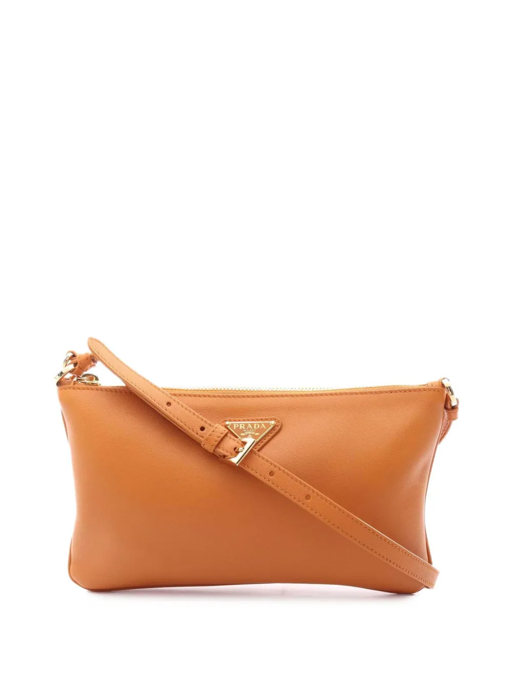 Prada Pre-Owned Borsa a spalla Soft Grain 2013-2026 - Marrone