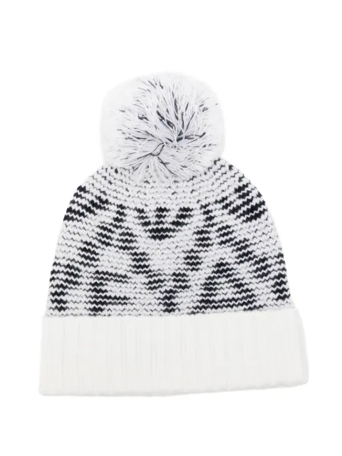 Emporio Armani Kids gorro con logo en intarsia