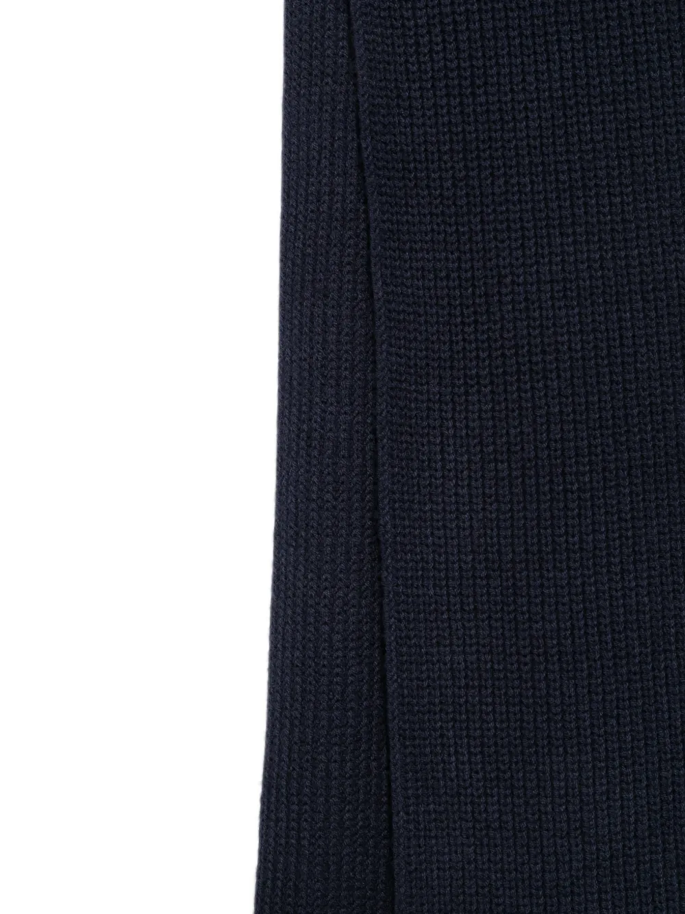 Emporio Armani Kids Geribbelde muts met logoband Blauw