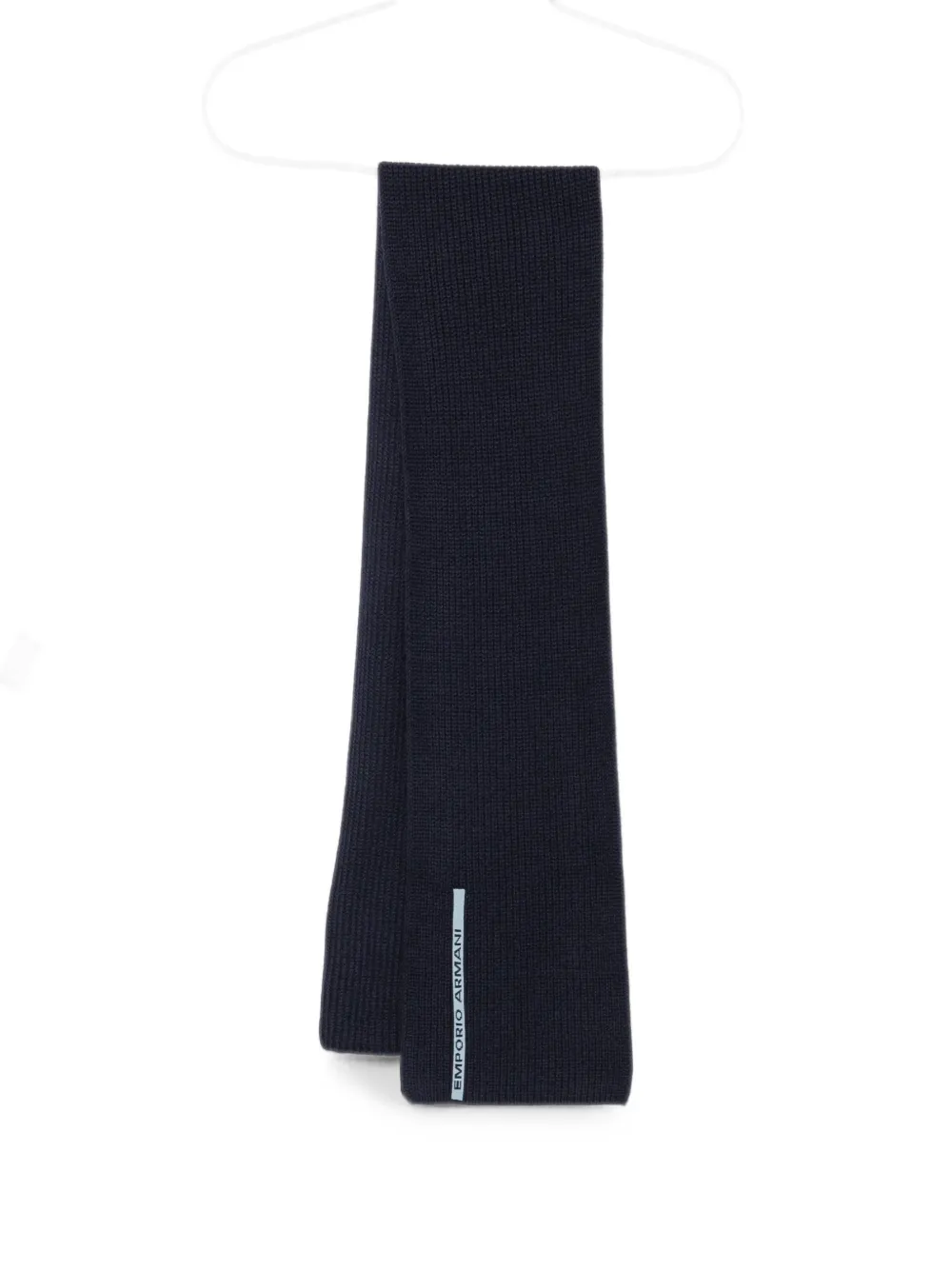 Emporio Armani Kids Berretto a coste con logo - Blu